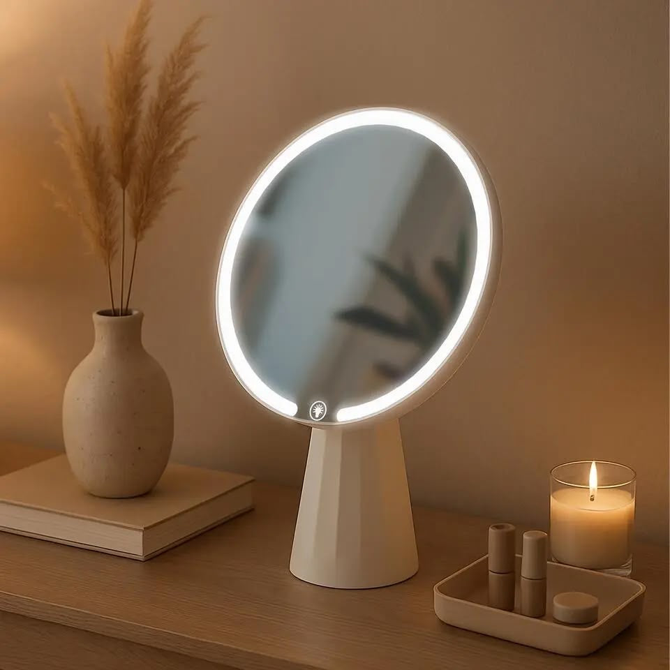 Miroir Maquillage LED Tactile & Rechargeable