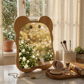 Miroir de table décoratif en bois