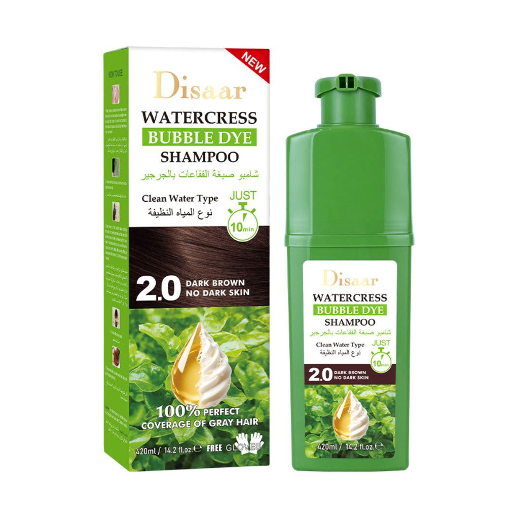 Shampooing colorant couvrant les cheveux blancs
