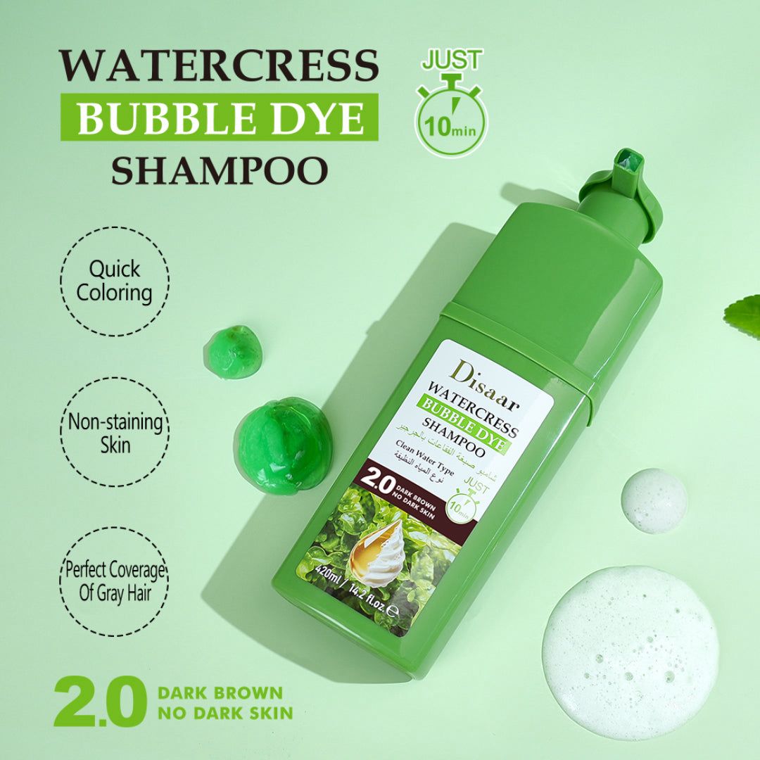 Shampooing colorant couvrant les cheveux blancs